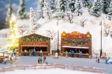 Faller 272020 - N - Weihnachtsmarktbuden Mandeln & Reibekuchen (2 Stück)